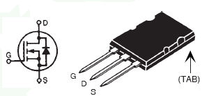 IXTB30N100L, N-канальный силовой MOSFET-транзистор с режимом обогащения, область безопасной работы прямого смещения (FBSOA)